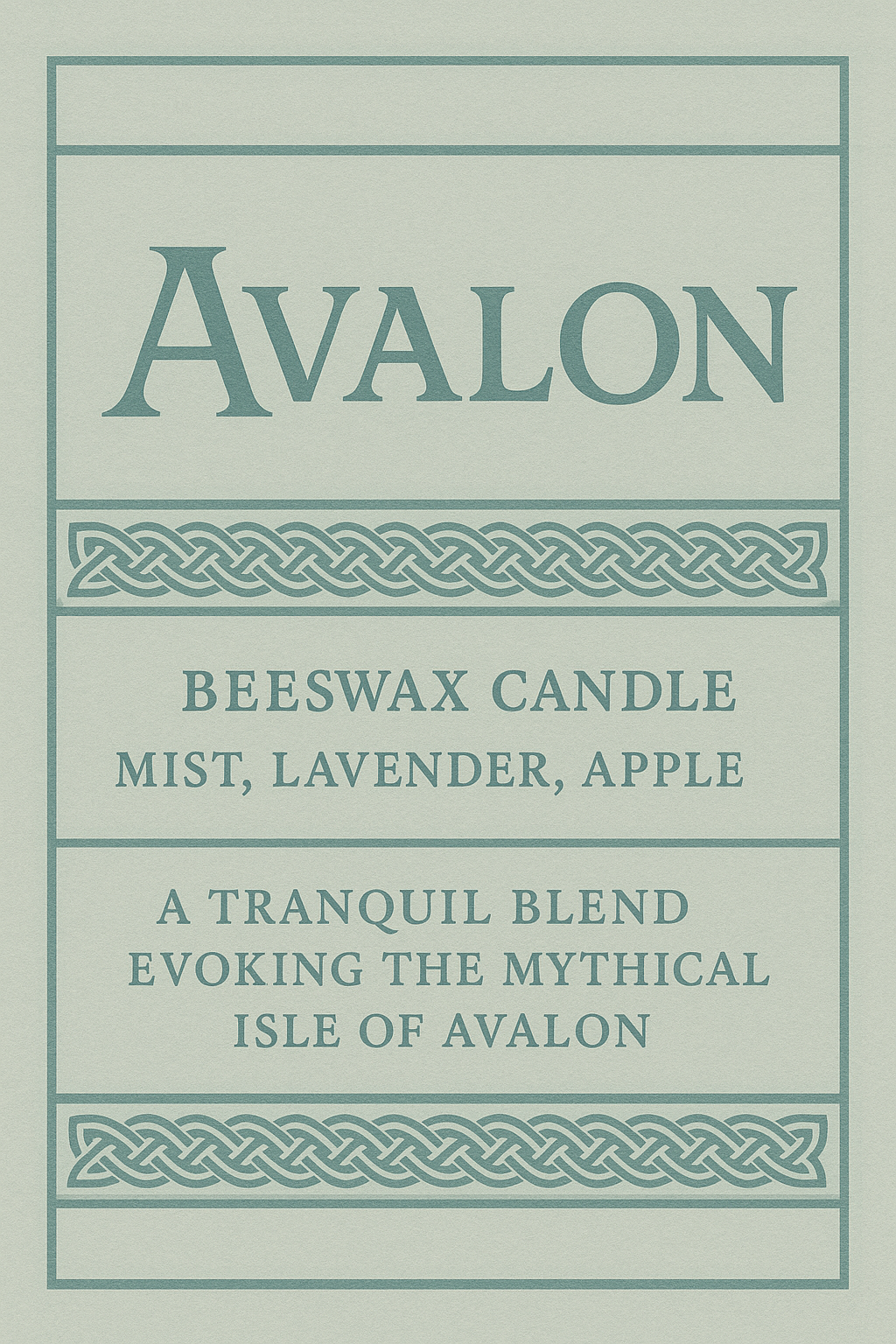 Avalon Candle — The Mist Shrouded Isle