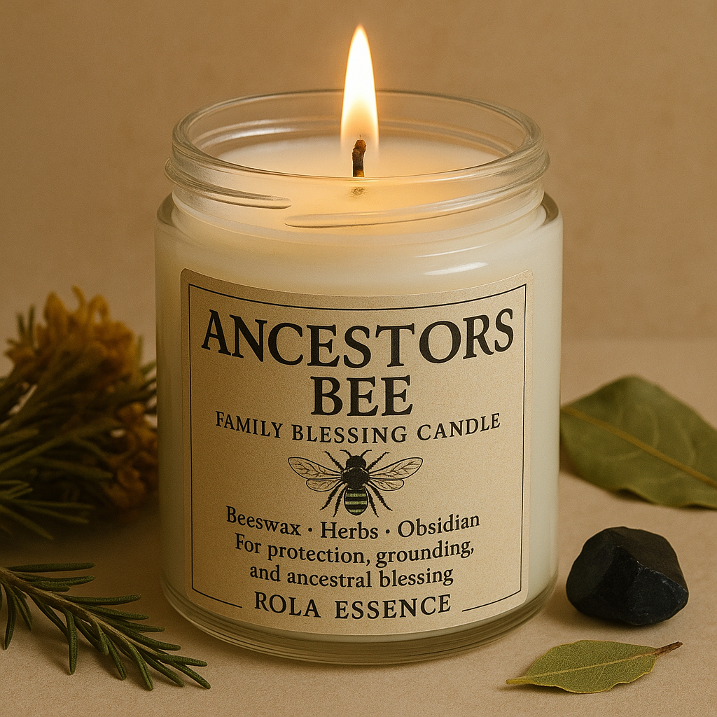 Ancestors Bee — Family Blessing Candle