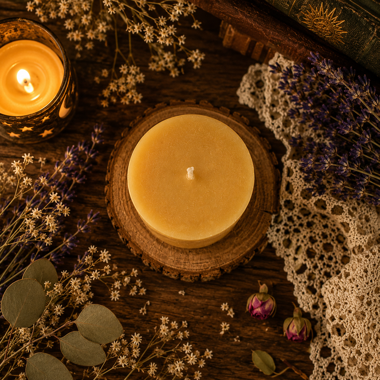 Sol & Selene Beeswax Celestial Candle