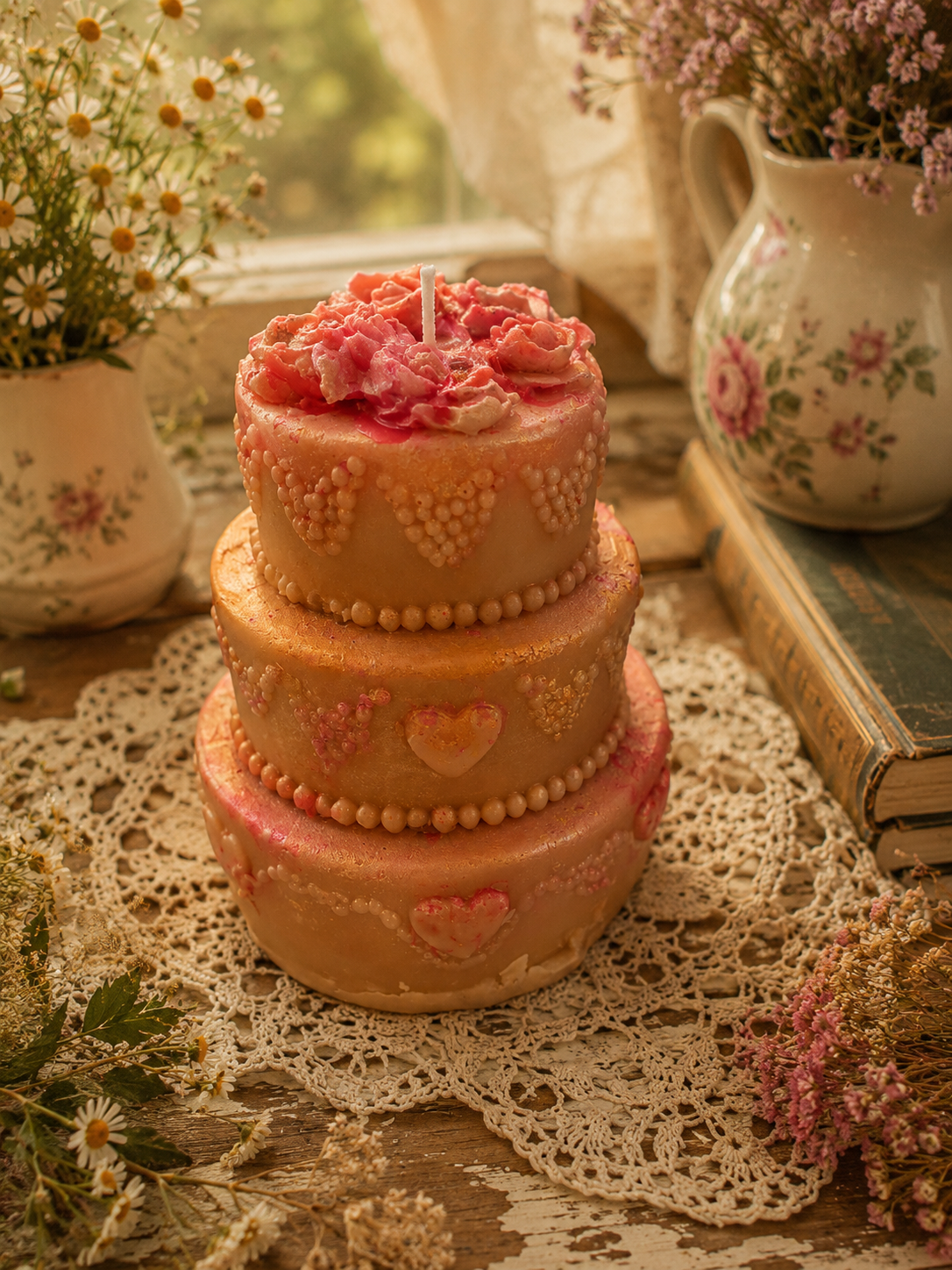 Rosewater & Honey Cake Candle