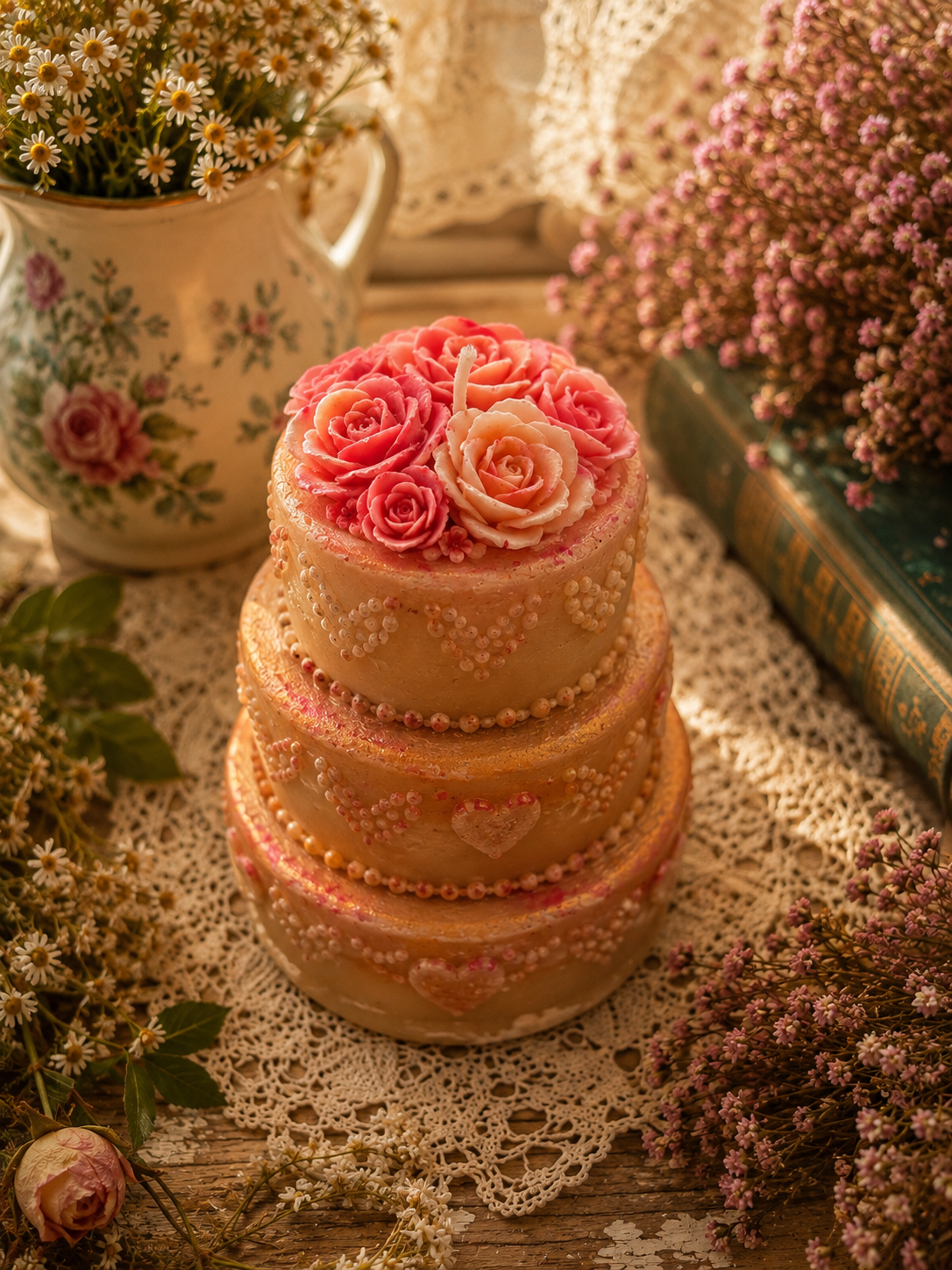 Rosewater & Honey Cake Candle