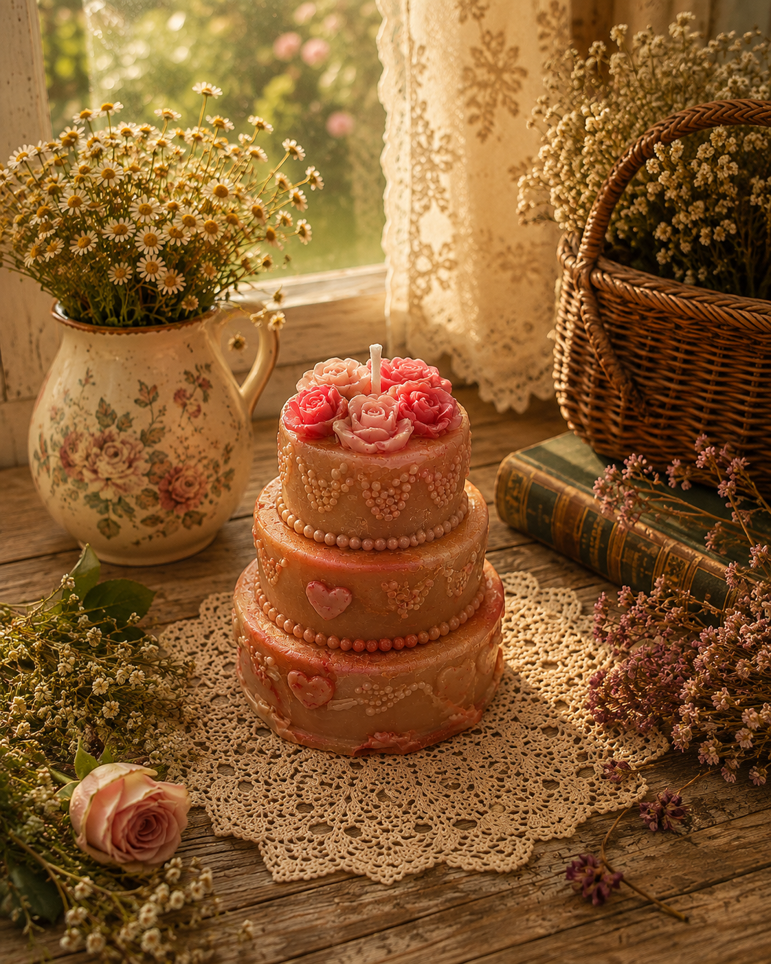 Rosewater & Honey Cake Candle