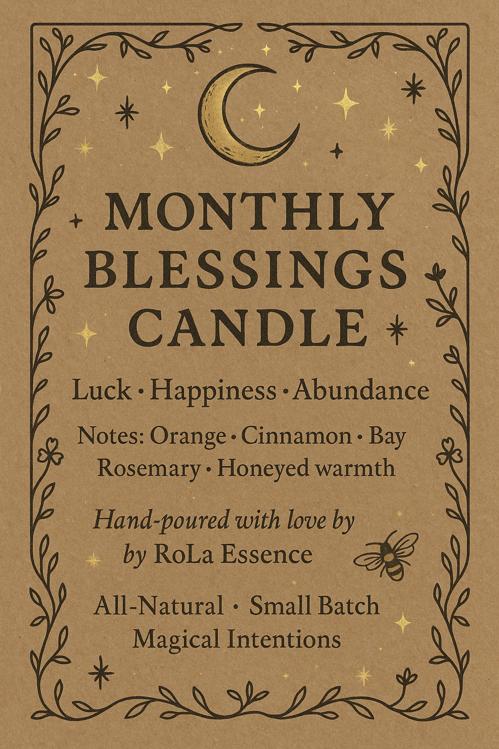 Monthly Blessing Candle