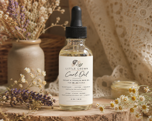 Little Crown Curl Oil - Infant & Toddler Nourishing Hair Oil for 3B–4C Curls