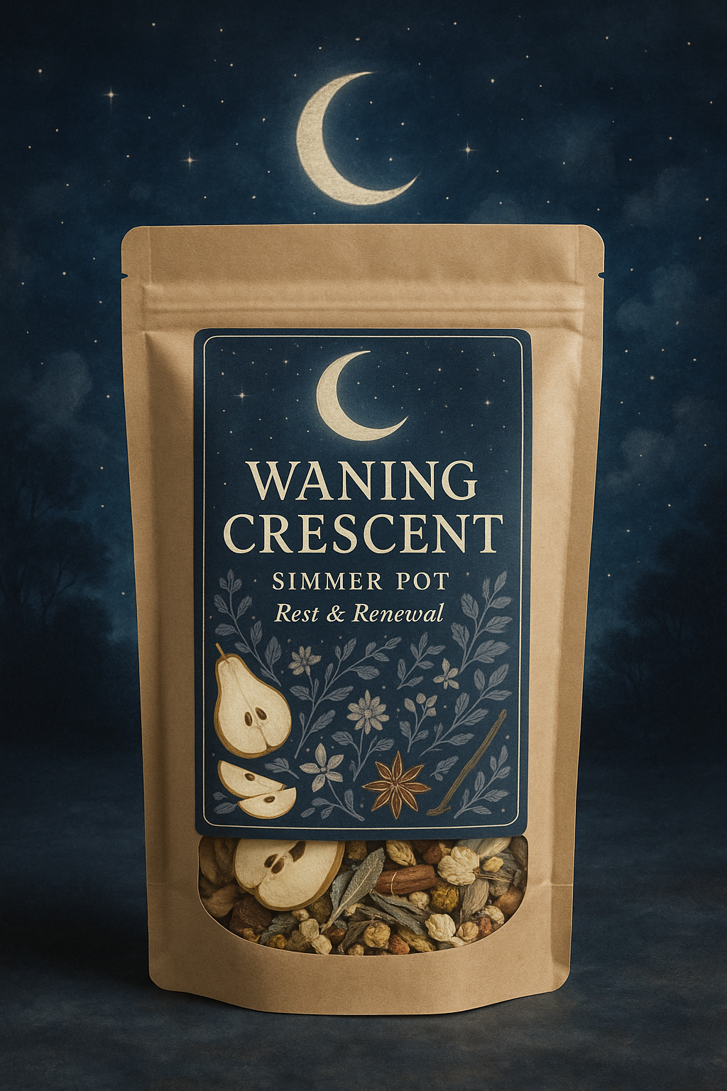 Waning Crescent Simmer Pot – Rest & Renewal