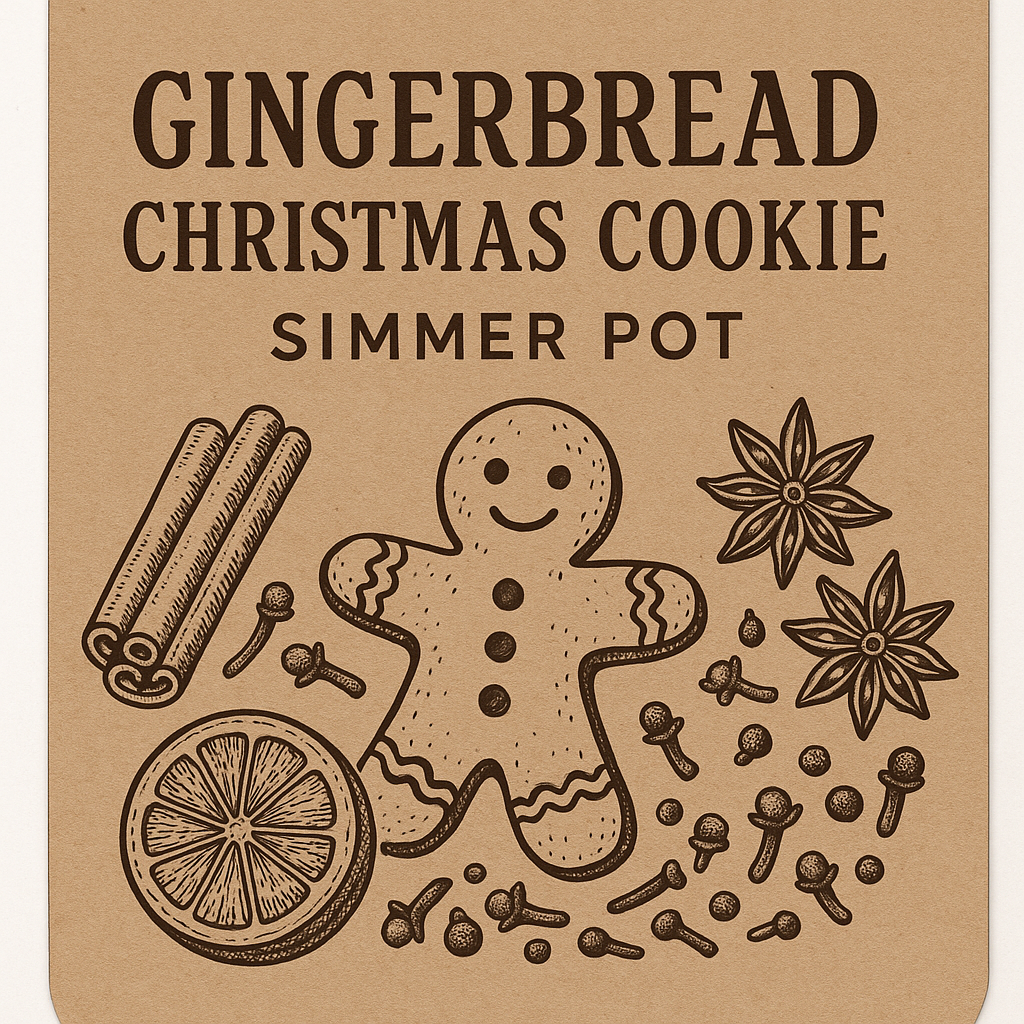 Gingerbread Christmas Cookie Simmer Pot