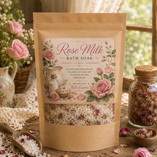 Rose Milk Bath Soak - Adoring • Nurturing • Tender