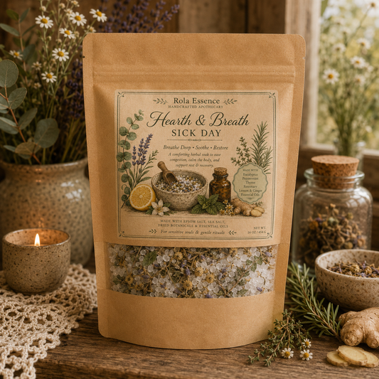Hearth & Breath Sick Day Bath Soak - Soothing • Clearing • Comforting