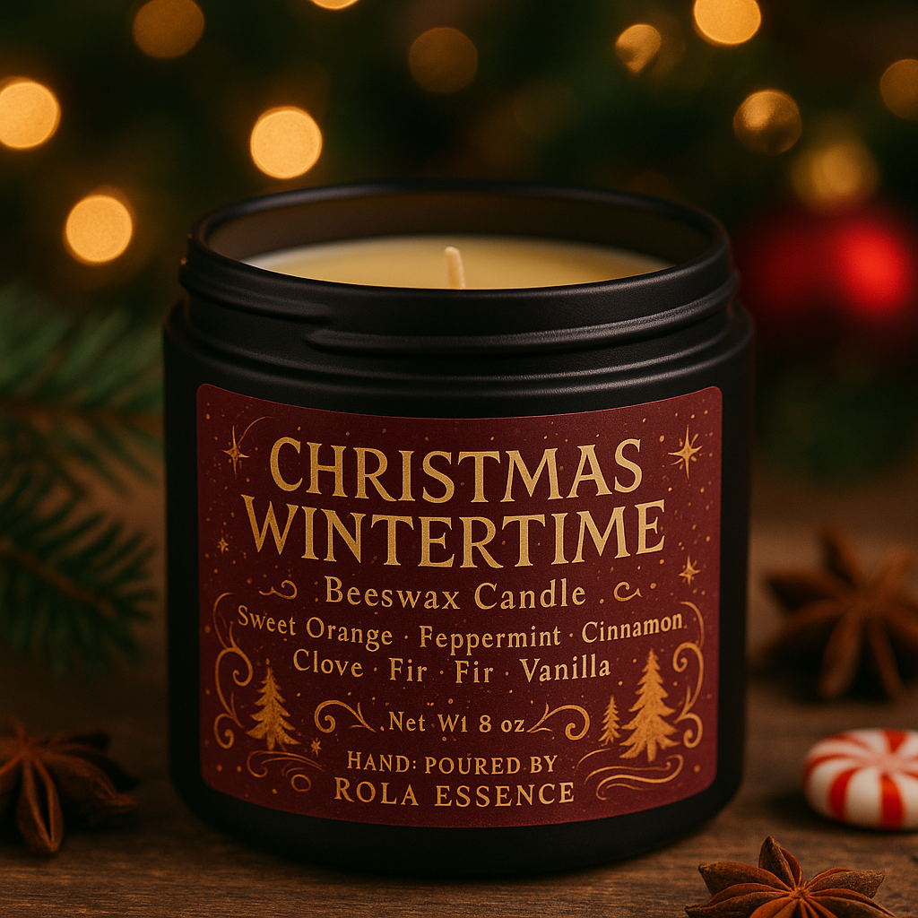 Christmas Wintertime — Beeswax Candle
