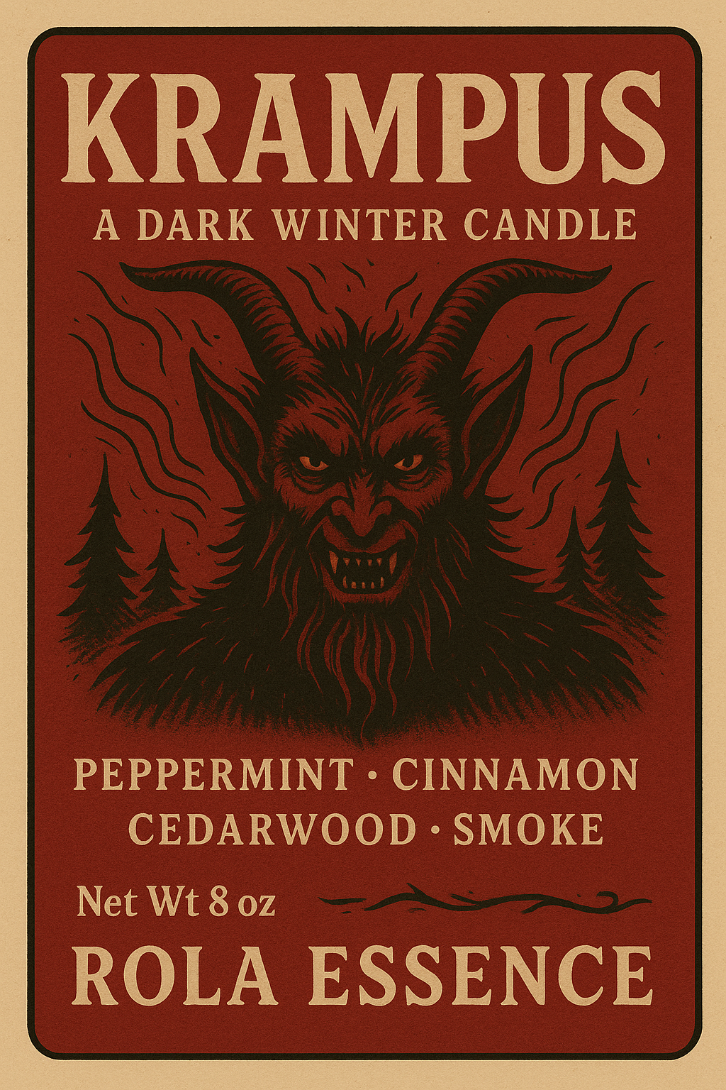 Krampus — A Dark Winter Candle
