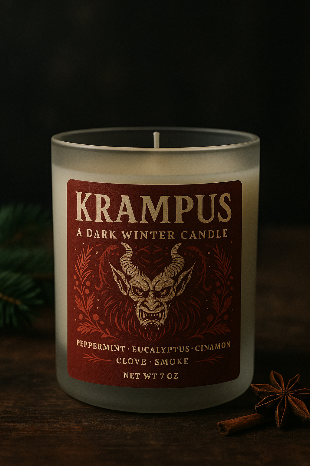Krampus — A Dark Winter Candle