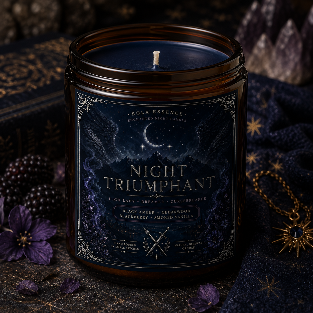Night Triumphant Candle | Inspired by Feyre Archeron