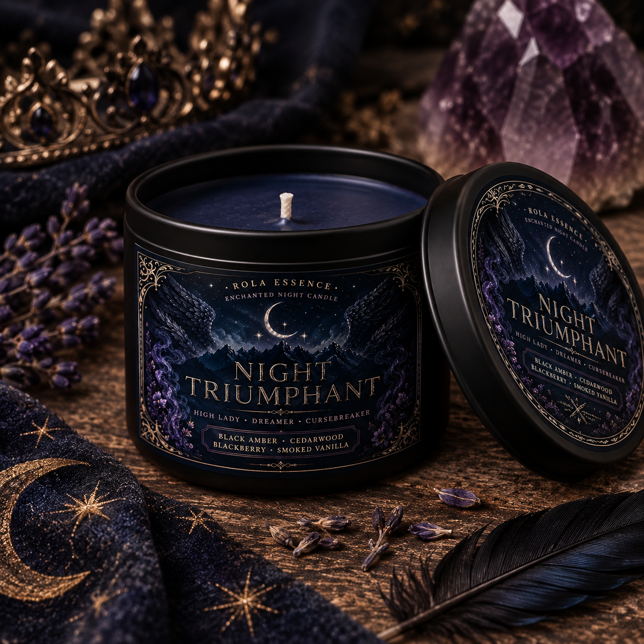 Night Triumphant Candle | Inspired by Feyre Archeron