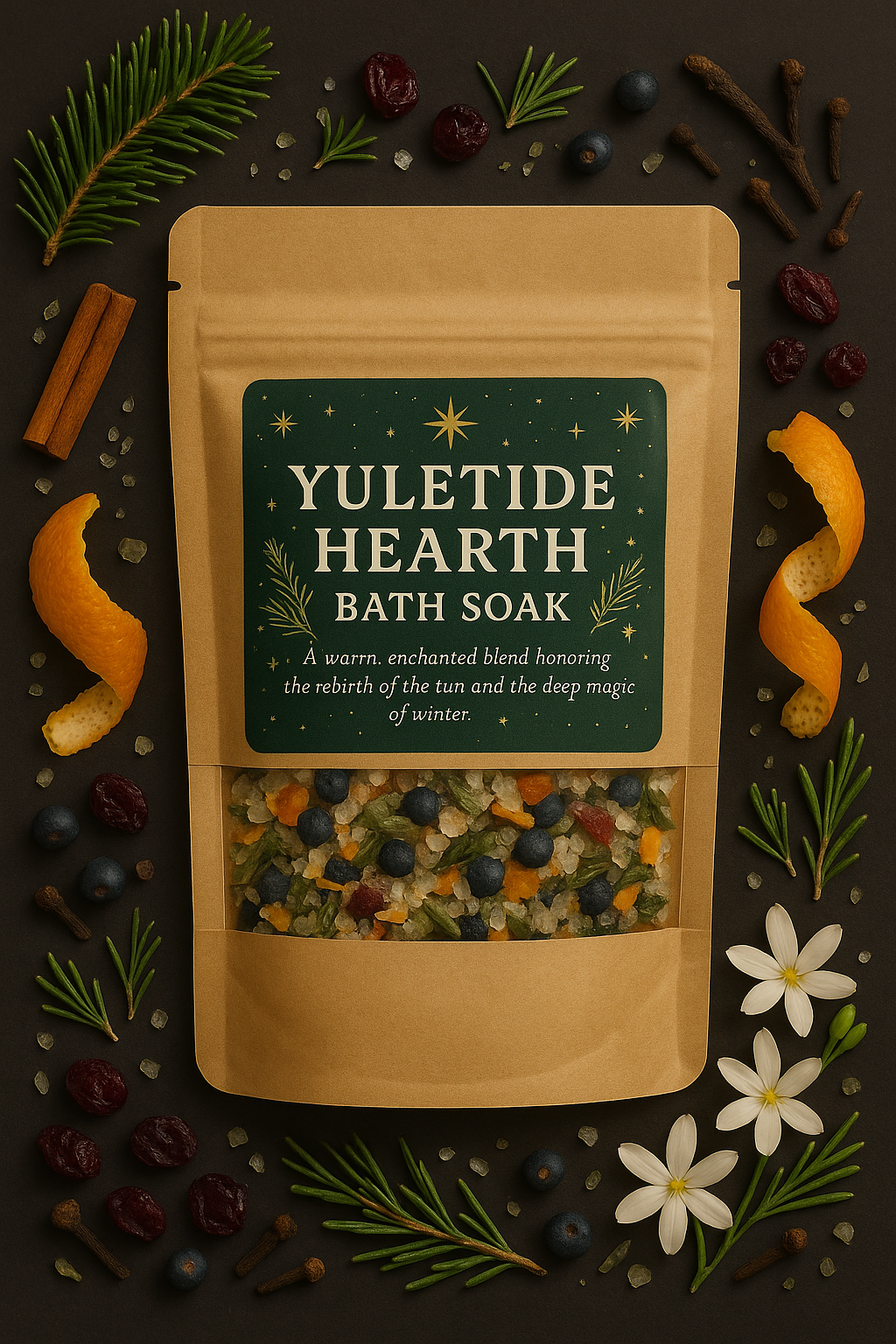 Yuletide Hearth Bath Soak – A Midwinter Ritual