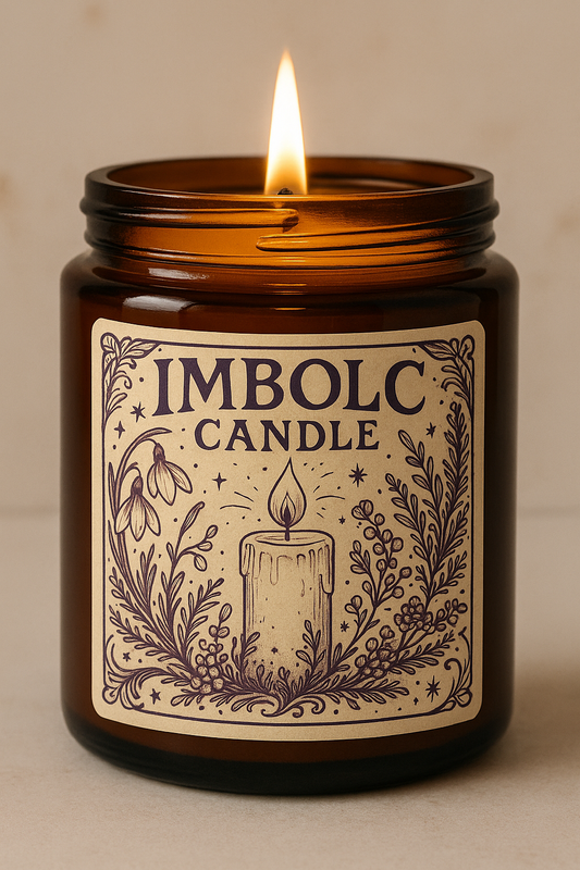 Imbolc Hearthfire Candle