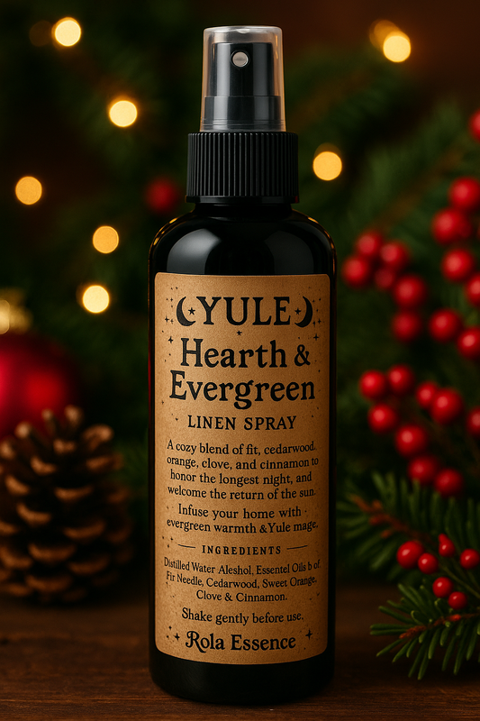 Yule Hearth & Evergreen Linen Spray