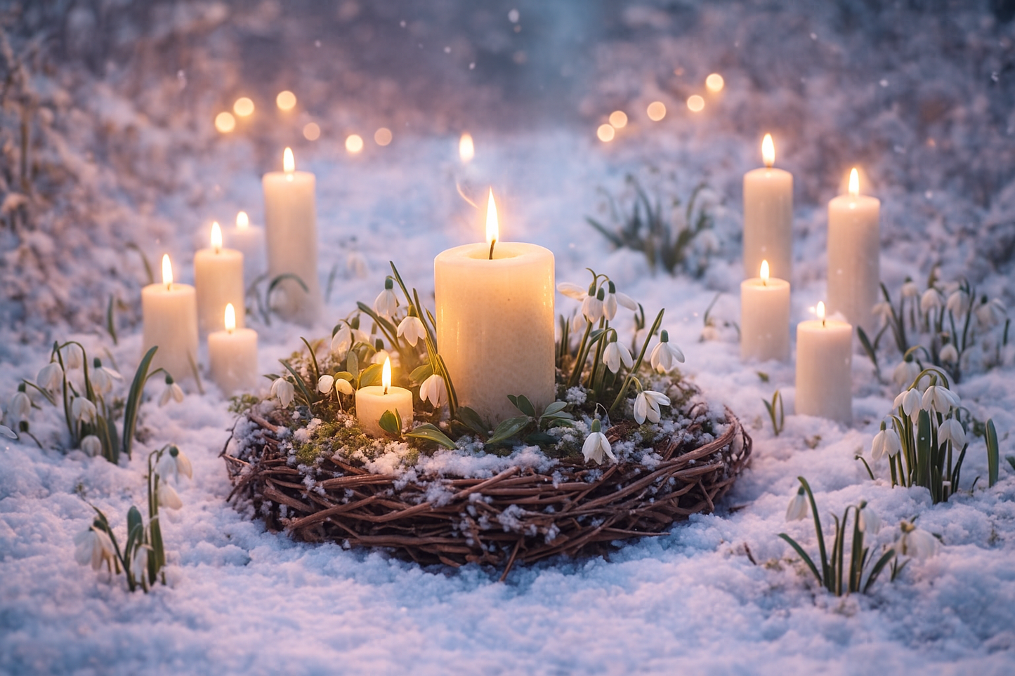 Imbolc Hearthfire Candle