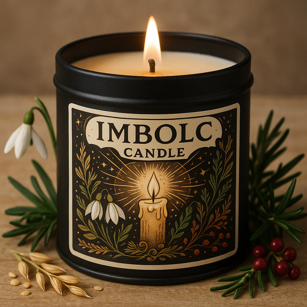 Imbolc Hearthfire Candle