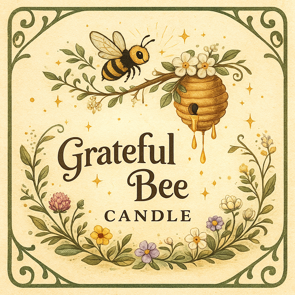 Grateful Bee Candle