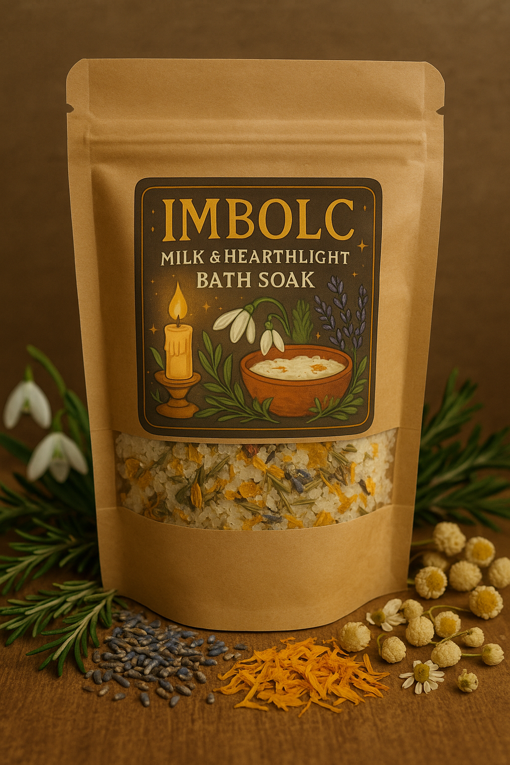 Imbolc Milk & Hearthlight Bath Soak