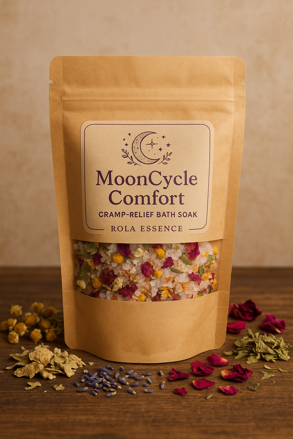 MoonCycle Comfort Bath Soak - Inflammation Calming, Relieving, Discomfort Resolution