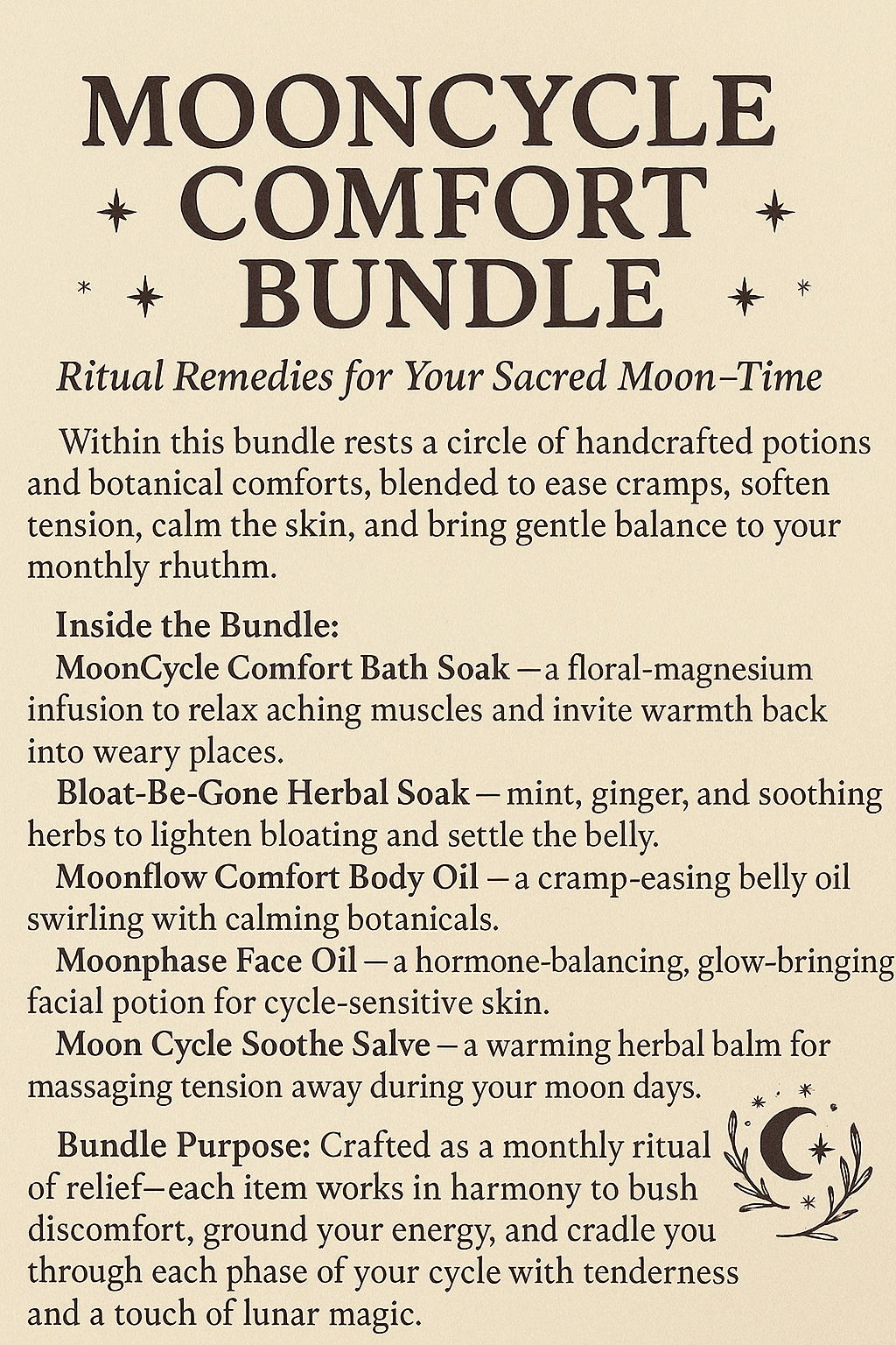 MoonCycle Comfort Product Bundle