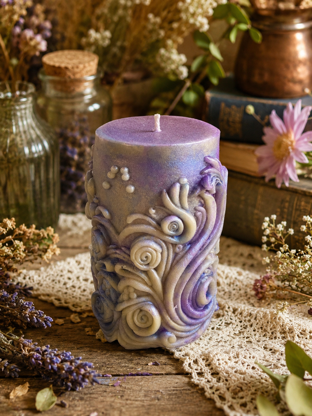 Windweaver Beeswax Candle | Where the Wild Winds Wander