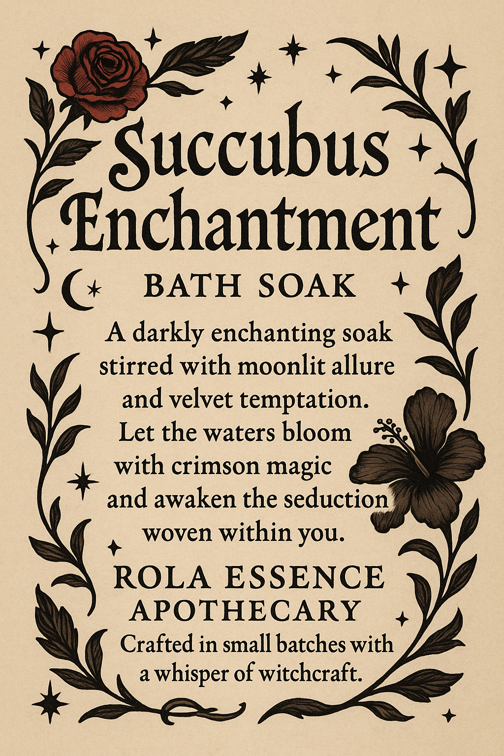Succubus Enchantment Bath Soak