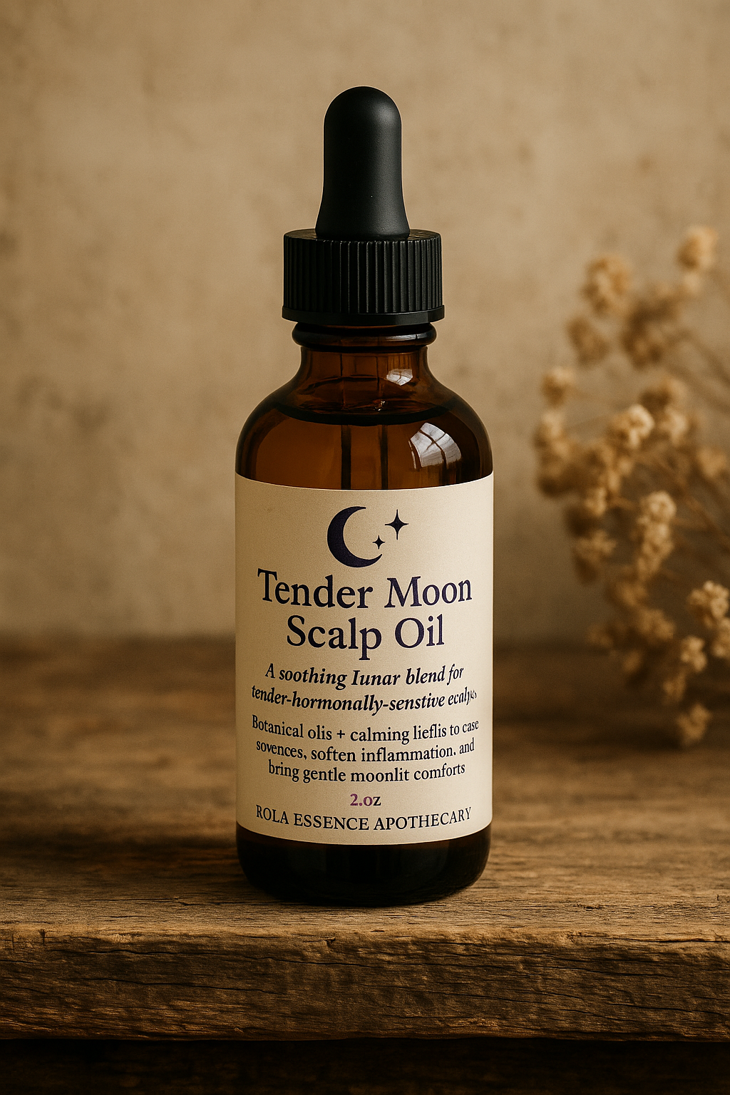 Tender Moon Scalp Oil - Scalp Soothing, Tension/ Inflammation Relief, & Calming