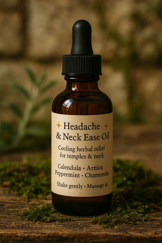 Headache & Neck Ease Oil - Tension Reducing, Comforting, & Relaxing