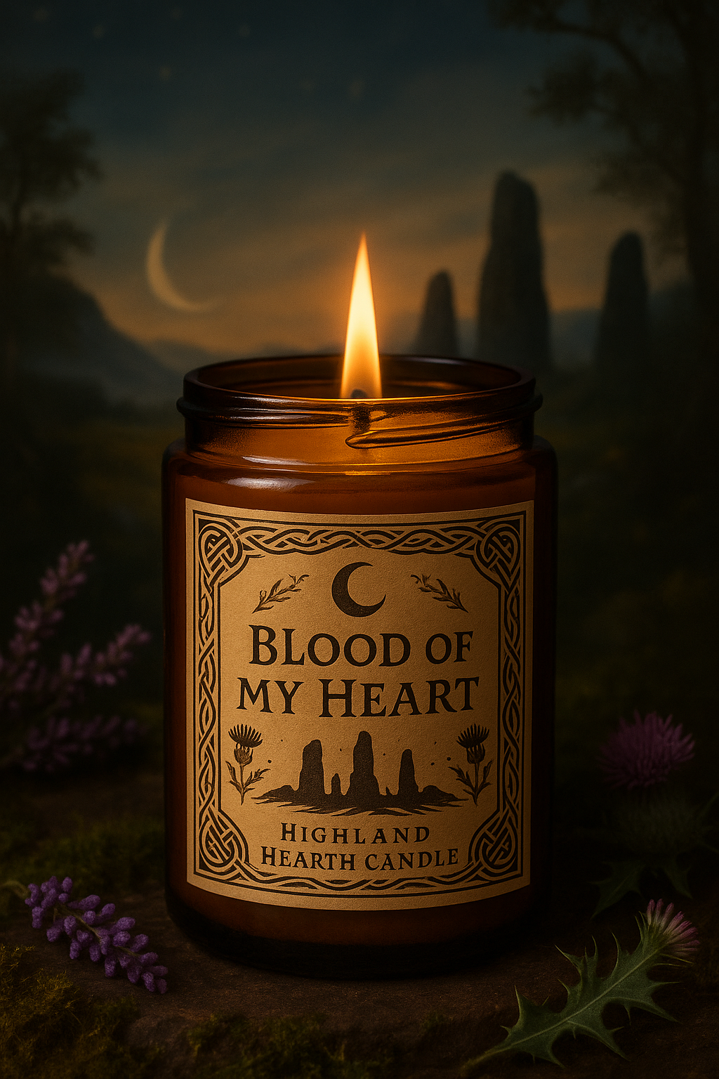 Blood of My Heart — Highland Hearth Candle
