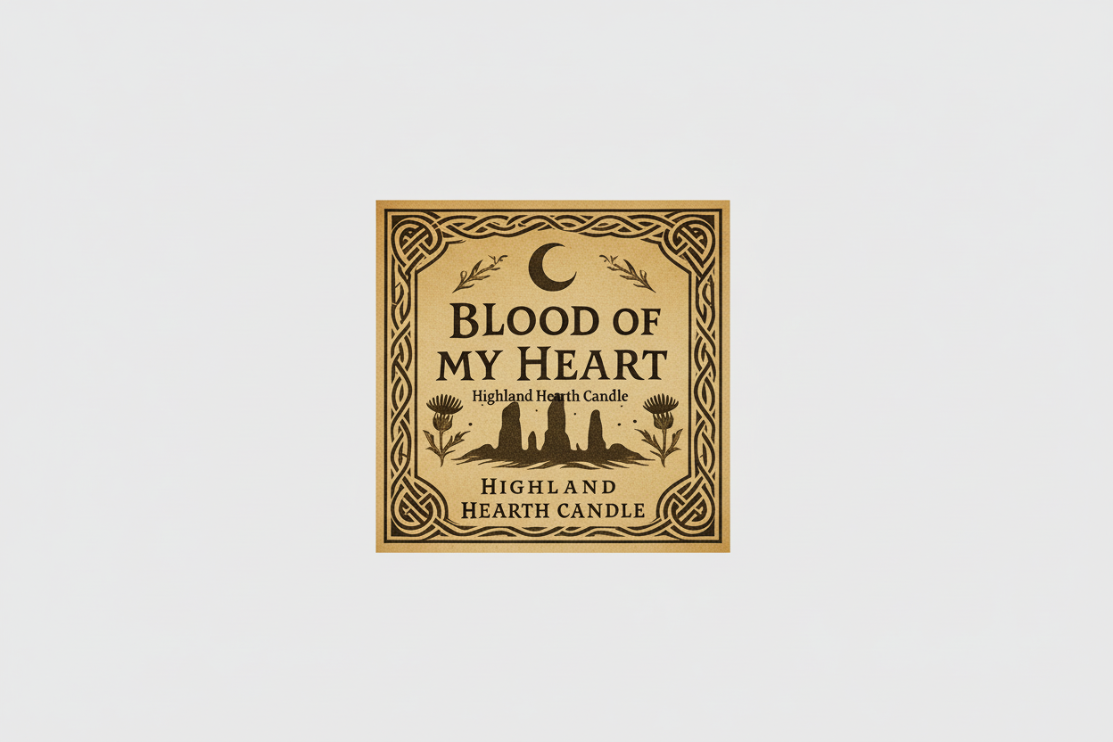 Blood of My Heart — Highland Hearth Candle