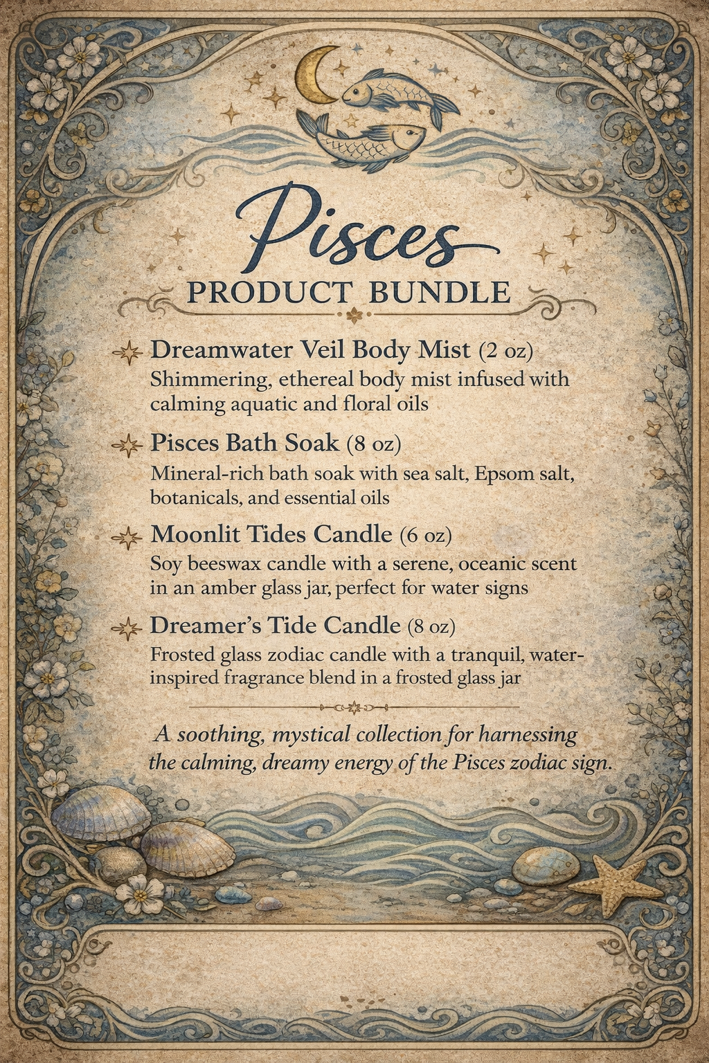 Pisces Product Bundle – Dreamer’s Tide