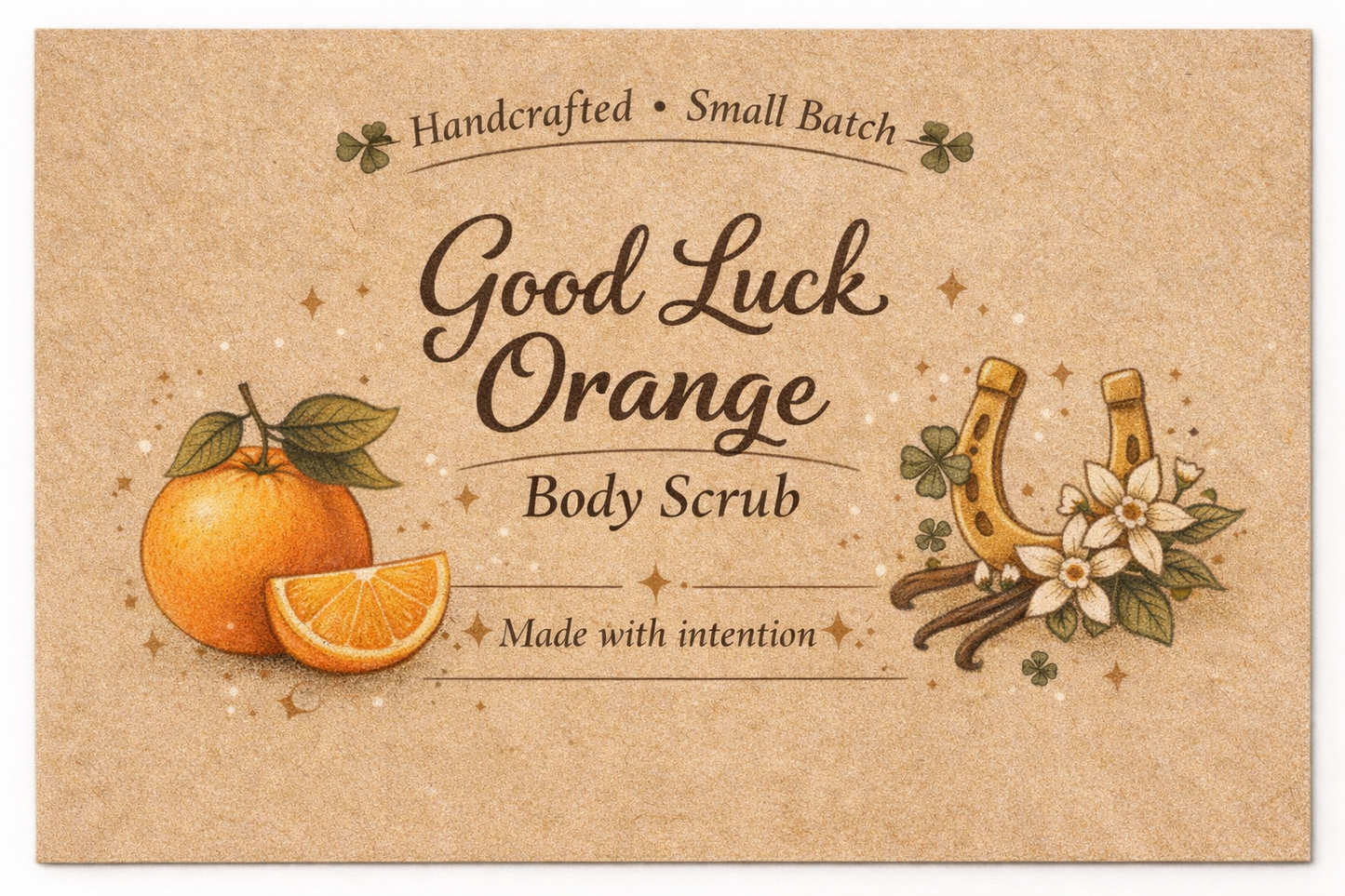 Good Luck Orange Bath Scrub - Energizing, Brightening, & Prosperity Producing