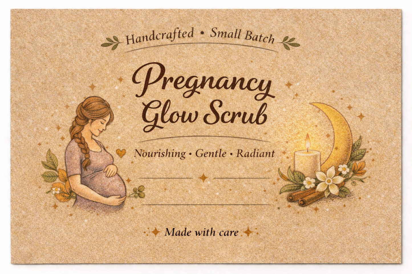 Pregnancy Glow Scrub - Gentle, Hydrating, and Skin Repairing