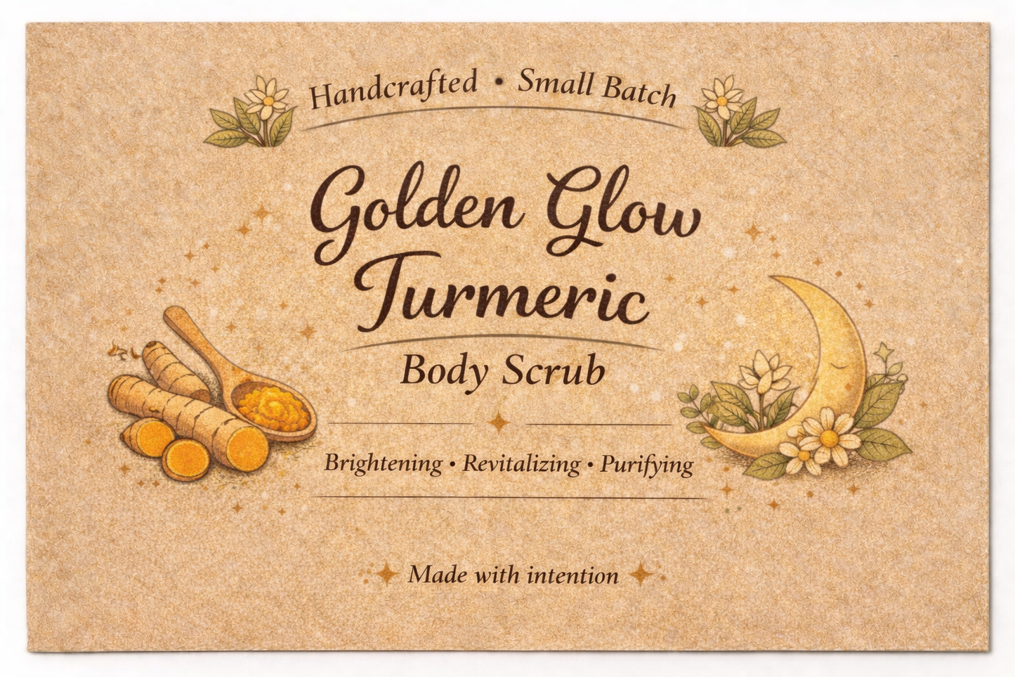 Golden Glow Turmeric Body Scrub - Illuminating, Improving Discoloration, Healing
