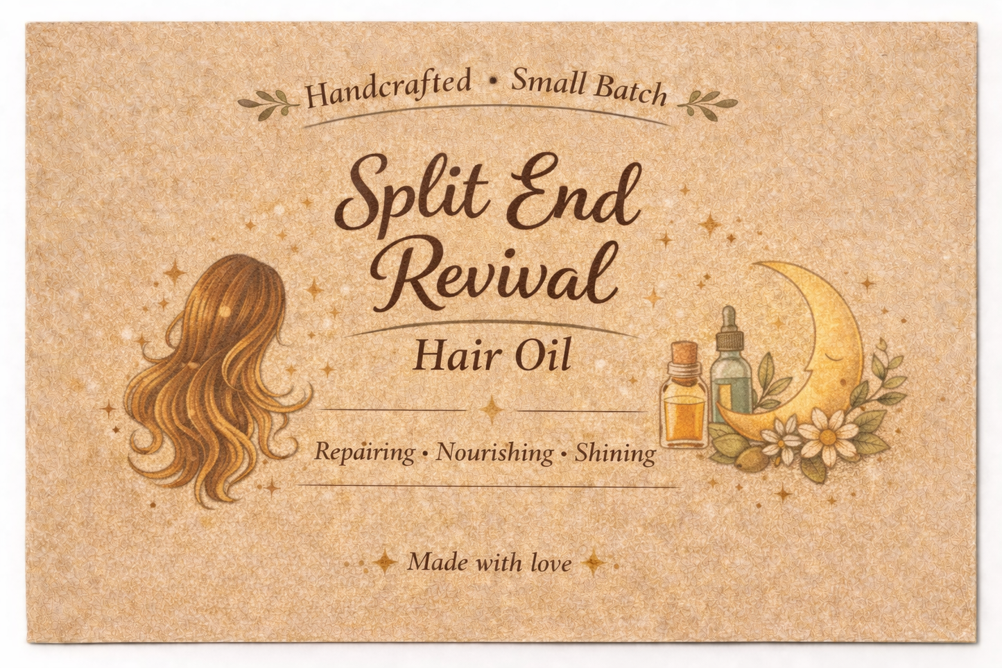 Split End Revival Hair Oil - Repairing, Shine, & Moisture Seal