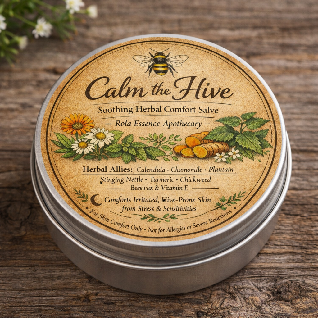 Calm the Hive – Soothing • Herbal Itch Comfort • Stressed Skin Calming