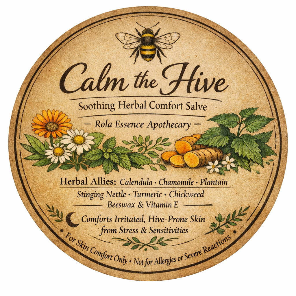 Calm the Hive – Soothing • Herbal Itch Comfort • Stressed Skin Calming