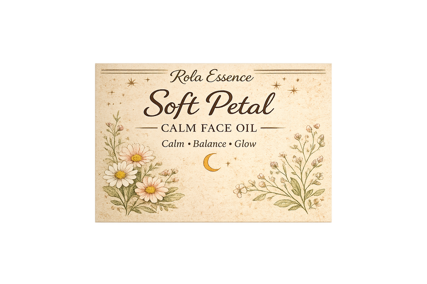 Soft Petal Calm Face Oil - Redness Reducing, Calming, Acne Safe
