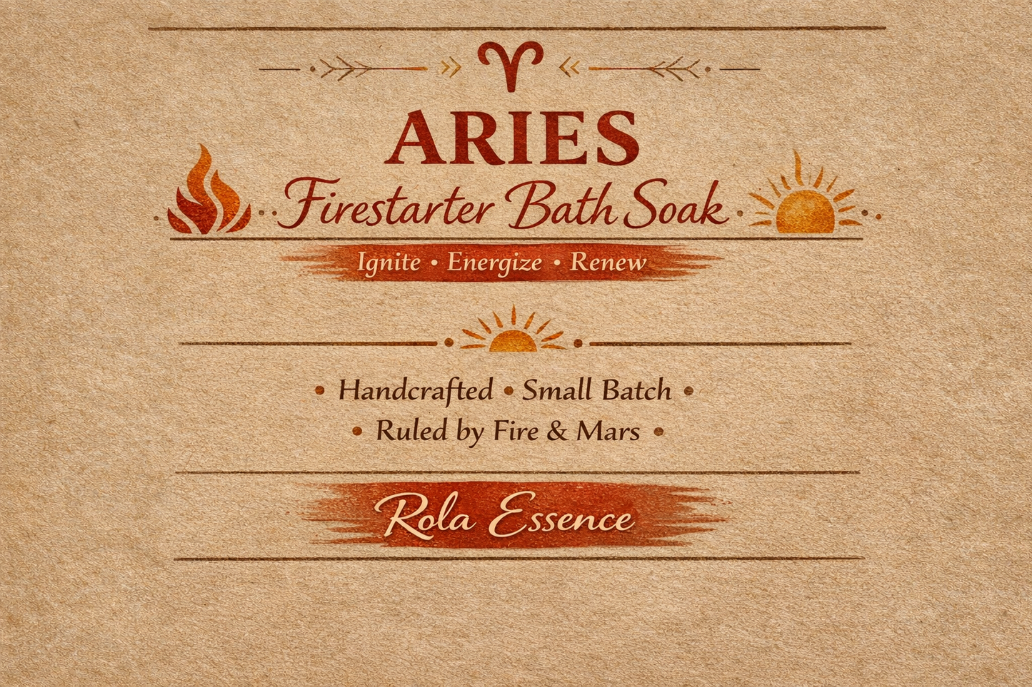 Aries Firestarter Bath Soak