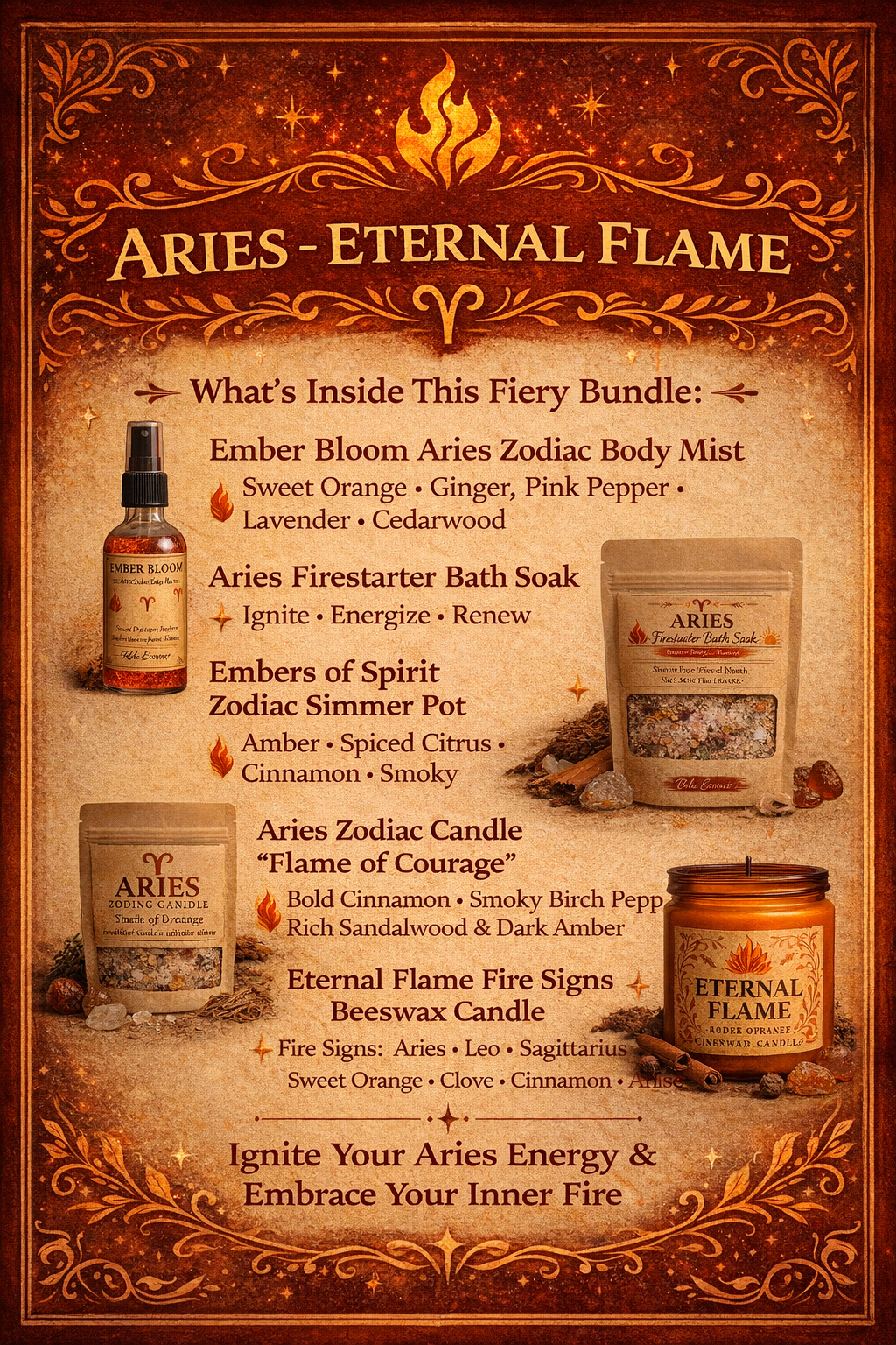 Aries Product Bundle - Eternal Flame