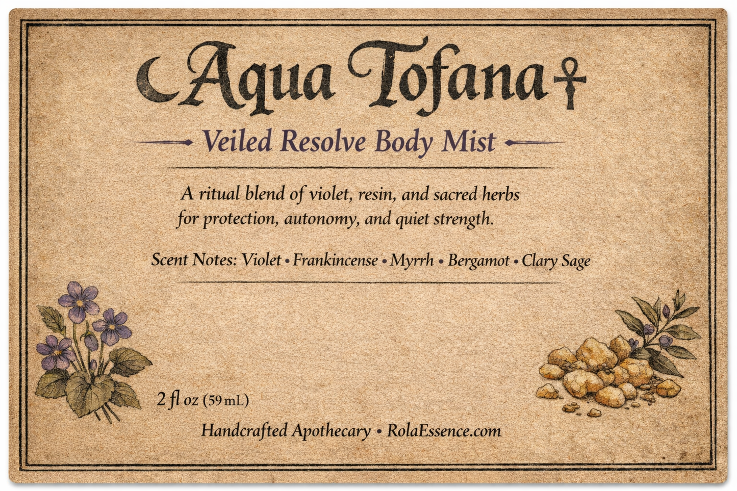 Aqua Tofana – Veiled Resolve Body Mist