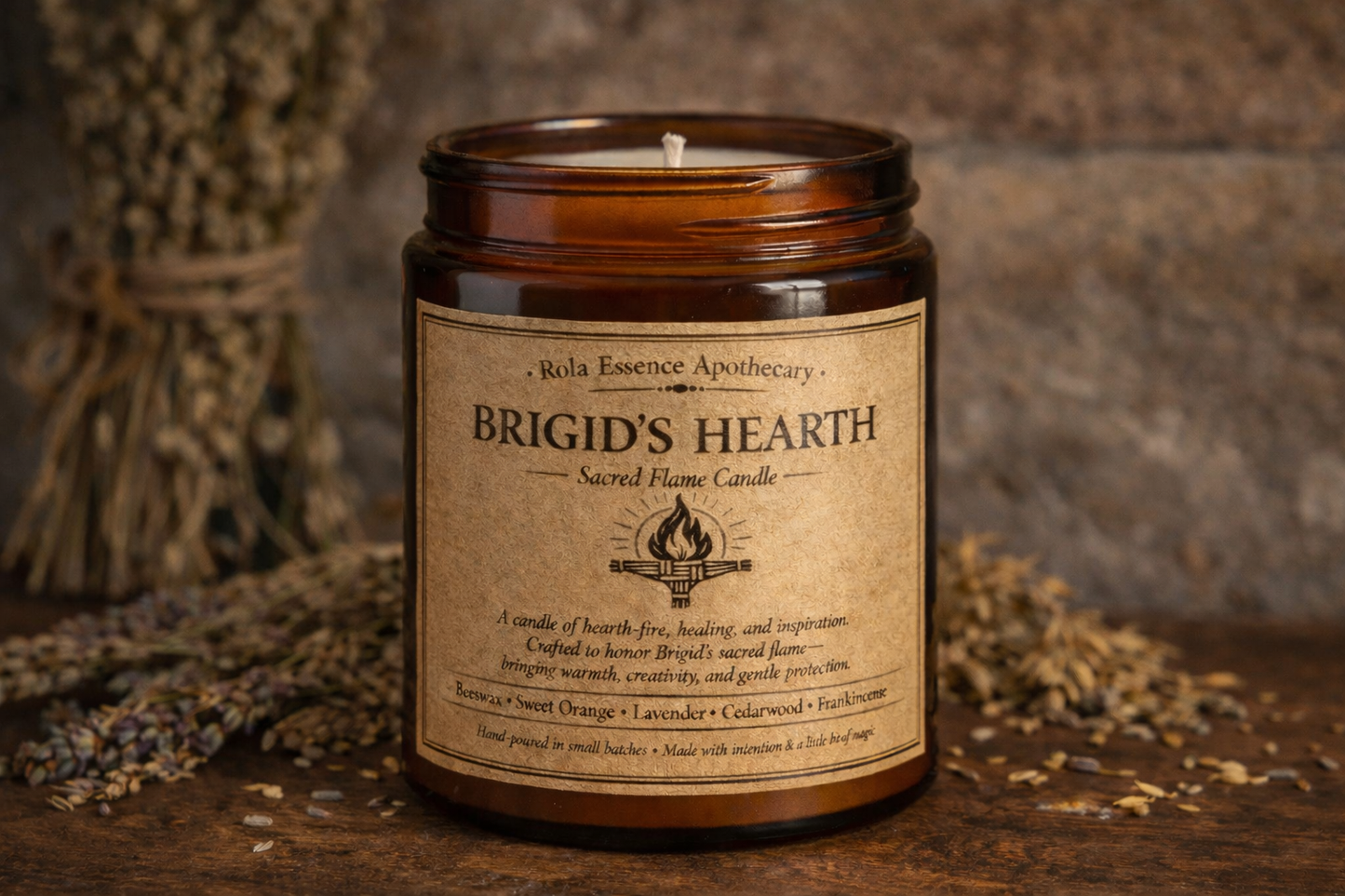 Brigid’s Hearth – Sacred Flame Candle