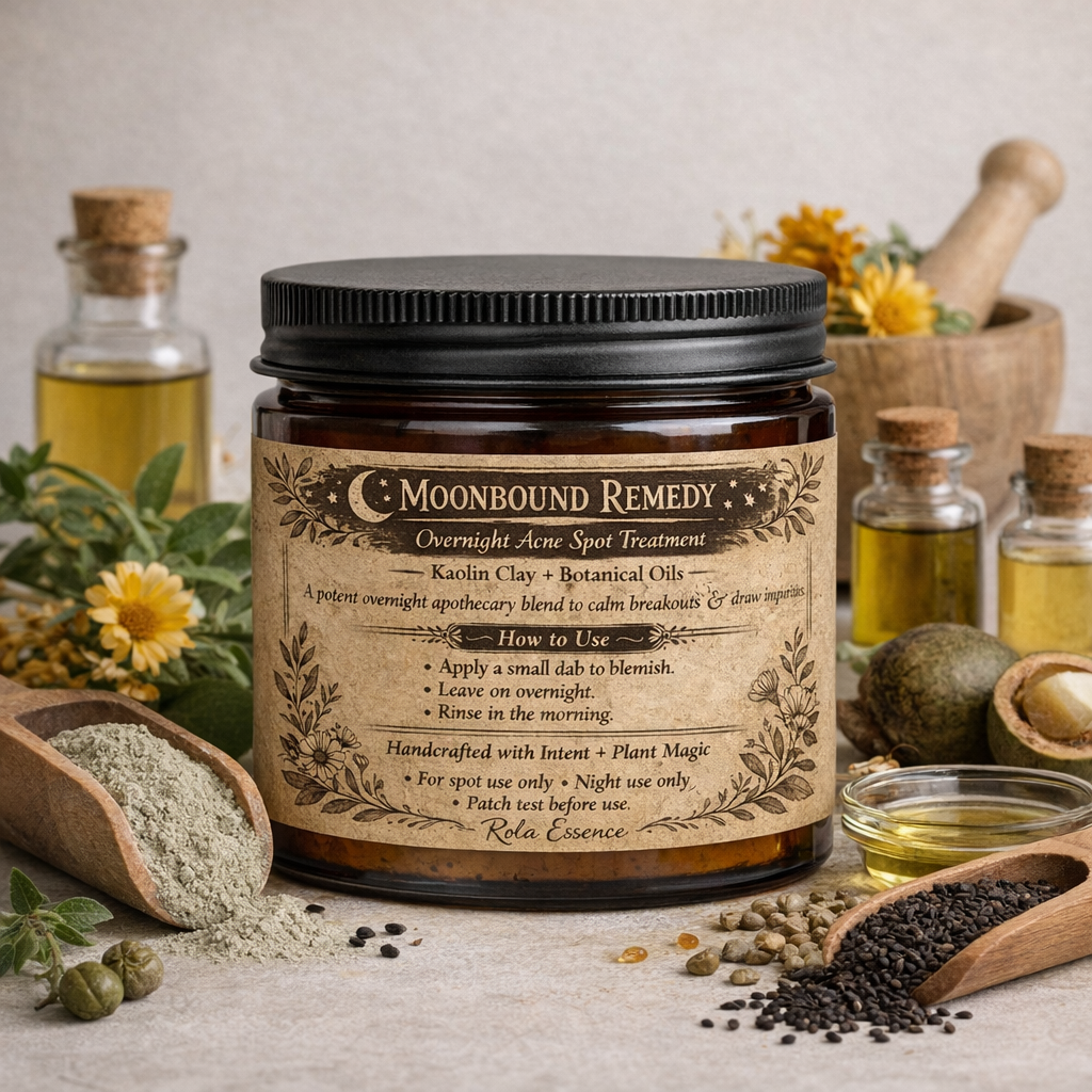 Moonbound Remedy - Clay Acne Spot Treatment, Soothing Clay Mask, Clarifying