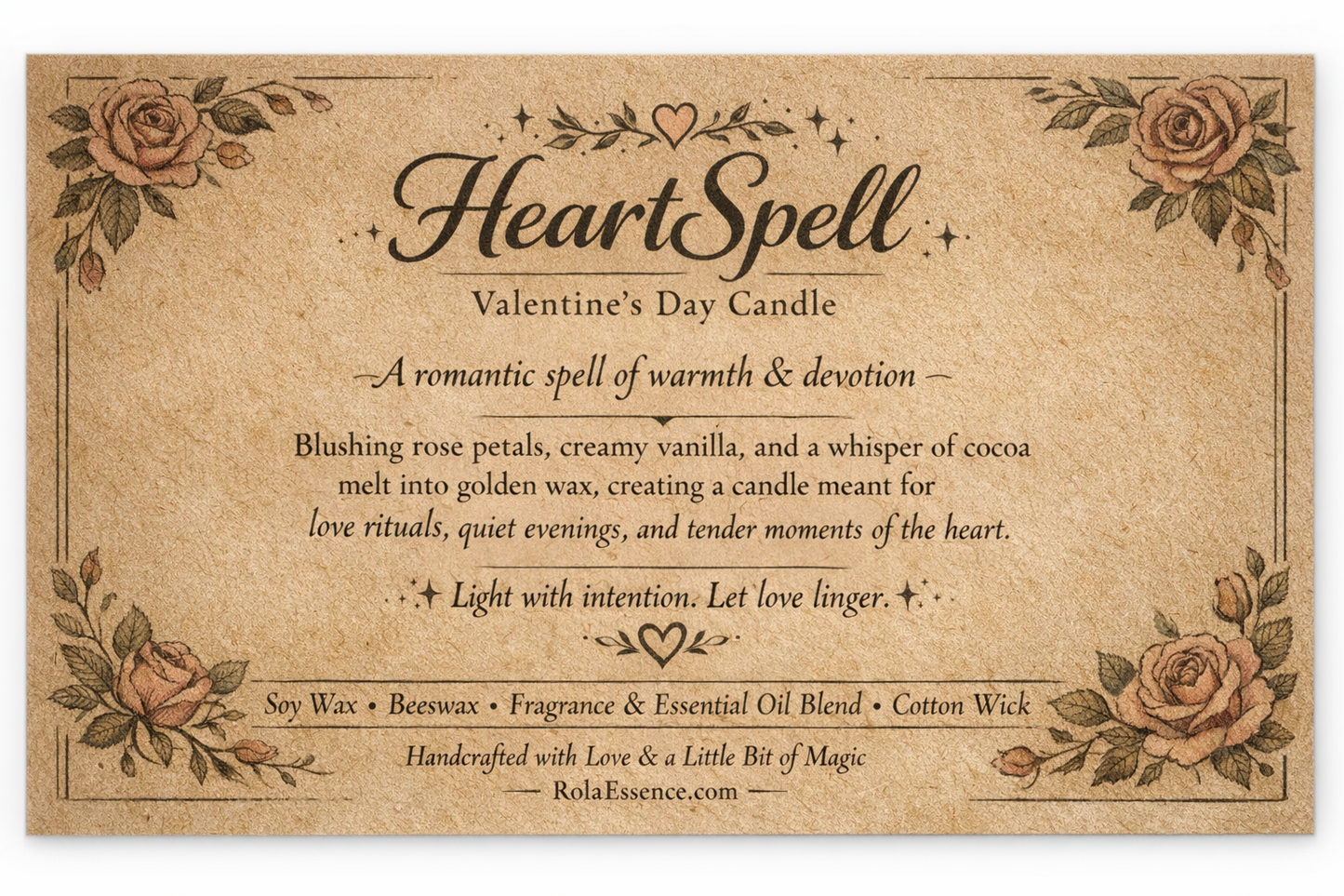 HeartSpell – Valentine’s Day Candle