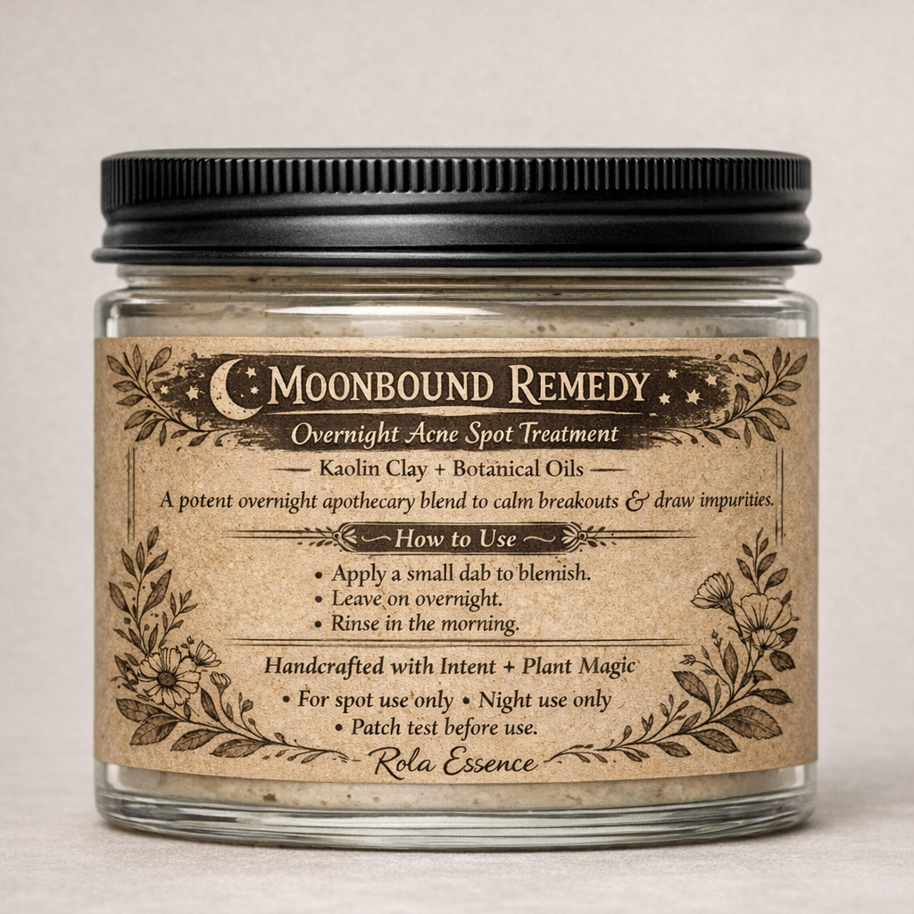 Moonbound Remedy - Clay Acne Spot Treatment, Soothing Clay Mask, Clarifying