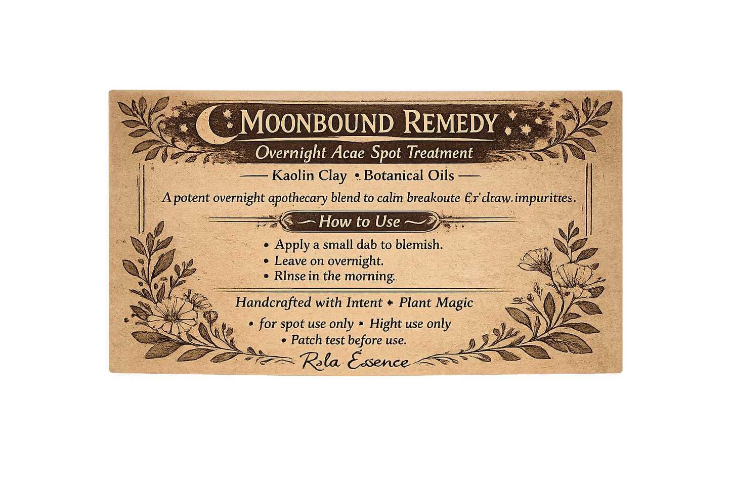 Moonbound Remedy - Clay Acne Spot Treatment, Soothing Clay Mask, Clarifying