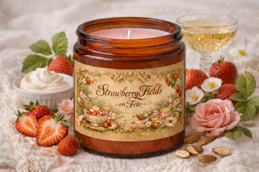 Strawberry Fields en Fête Candle