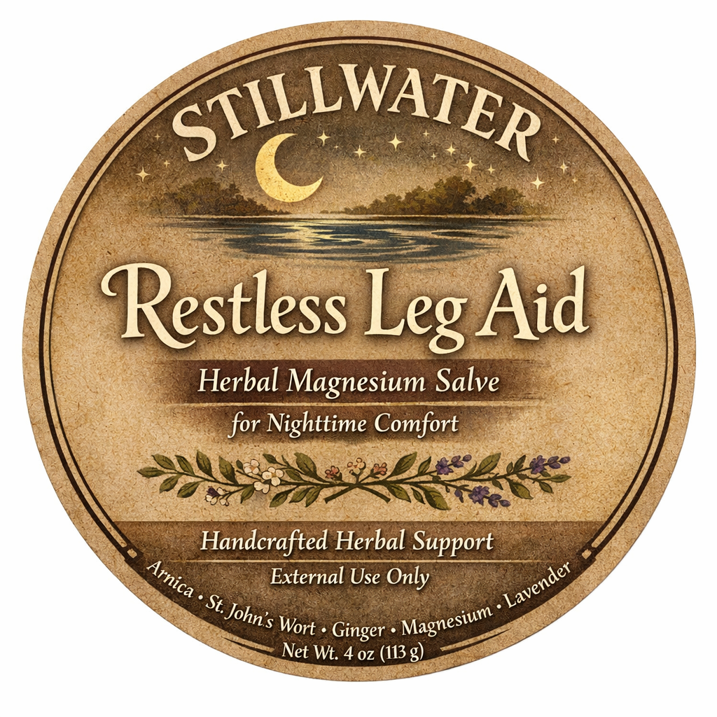 Stillwater Restless Leg Aid - Cramp Reducing, Nerve Calming, & Muscle Calming